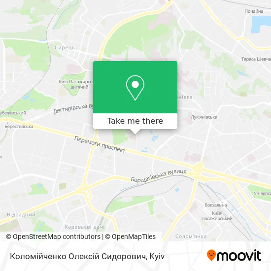 Коломійченко Олексій Сидорович map