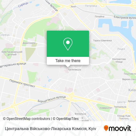 Карта Центральна Військово-Лікарська Комісія