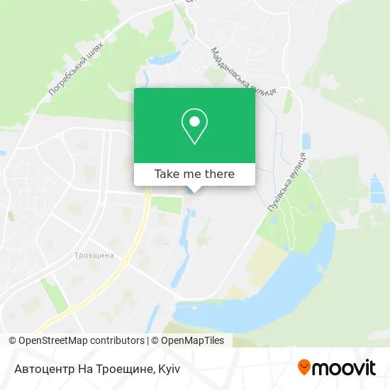 Автоцентр На Троещине map
