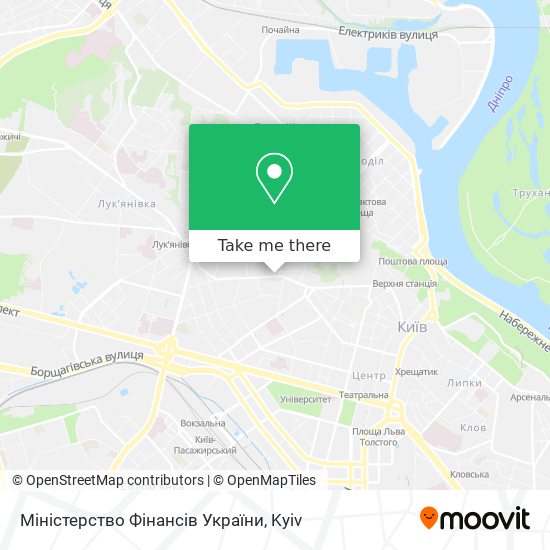 Карта Міністерство Фінансів України