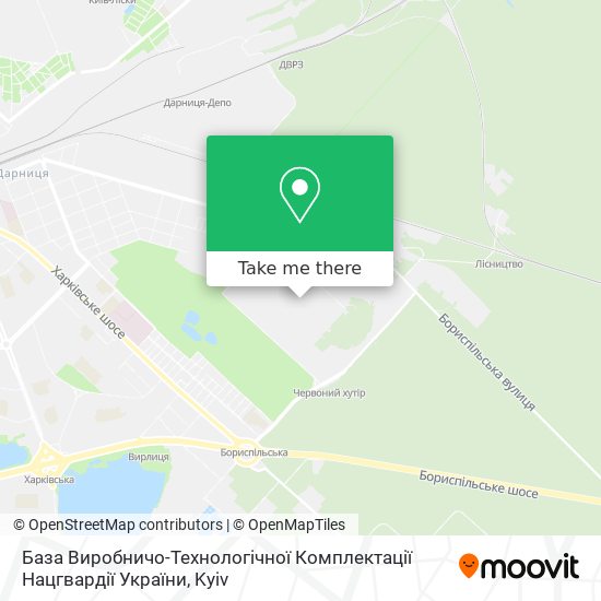 База Виробничо-Технологічної Комплектації Нацгвардії України map