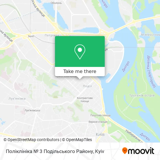 Карта Поліклініка № 3 Подільського Району