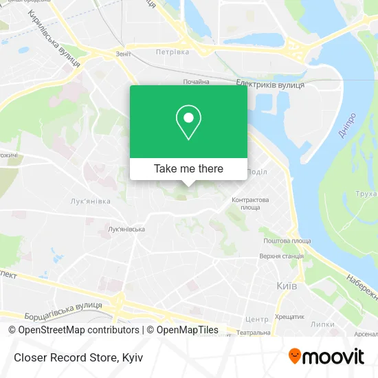 Карта Closer Record Store