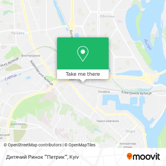 Дитячий Ринок ""Петрик"" map