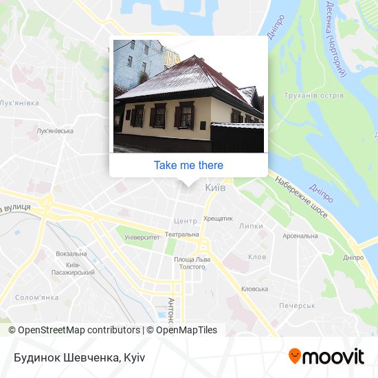 Карта Будинок Шевченка