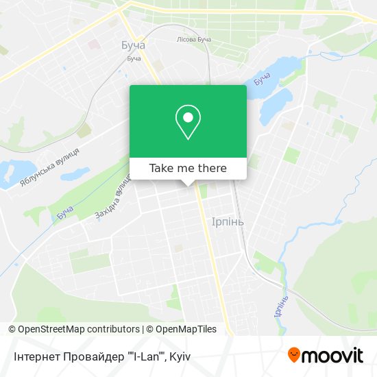 Інтернет Провайдер ""I-Lan"" map
