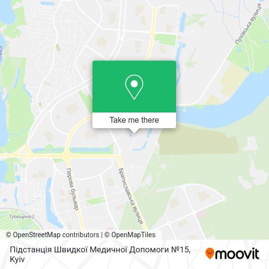 Карта Підстанція Швидкої Медичної Допомоги №15