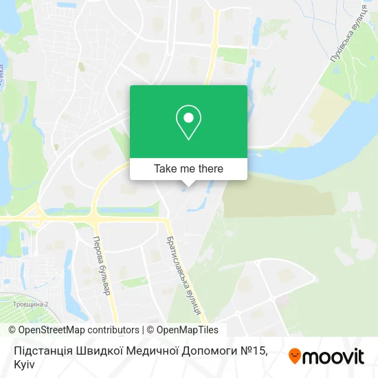 Карта Підстанція Швидкої Медичної Допомоги №15