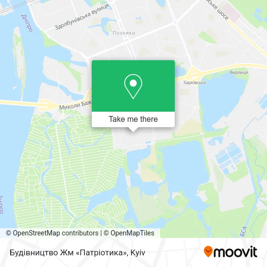 Карта Будівництво Жм «Патріотика»