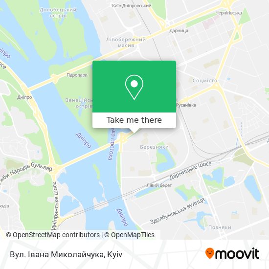 Вул. Івана Миколайчука map