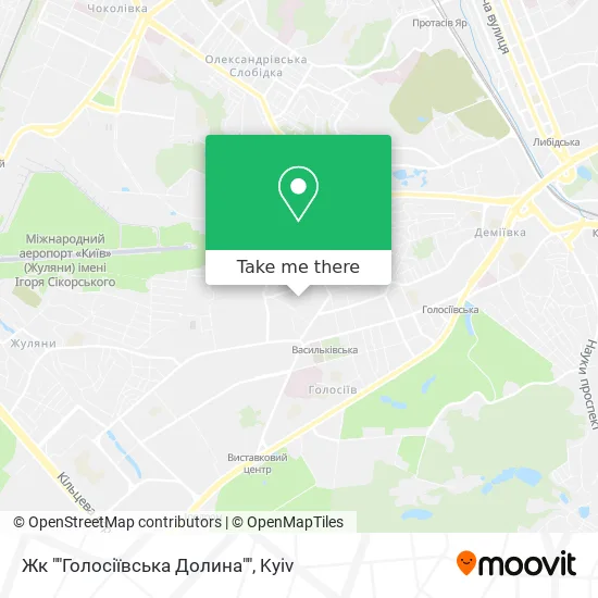 Жк ""Голосіївська Долина"" map