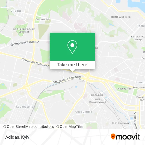 Карта Adidas