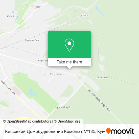 Карта Київський Домобудівельний Комбінат №135