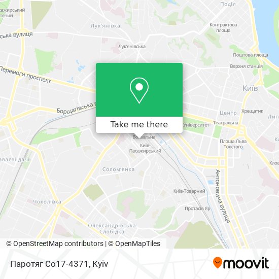 Карта Паротяг Со17-4371