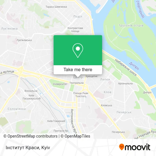 Карта Інститут Краси