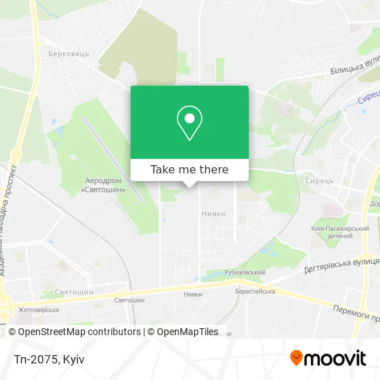 Карта Тп-2075