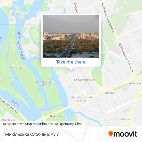 Карта Микільська Слобідка