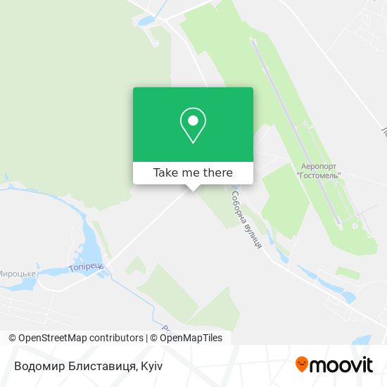 Водомир Блиставиця map