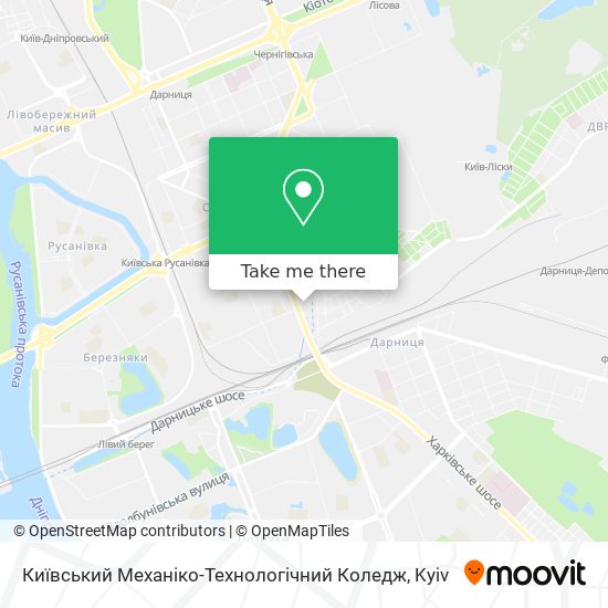 Київський Механіко-Технологічний Коледж map