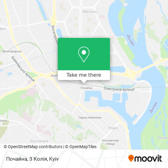 Почайна, 3 Колія map