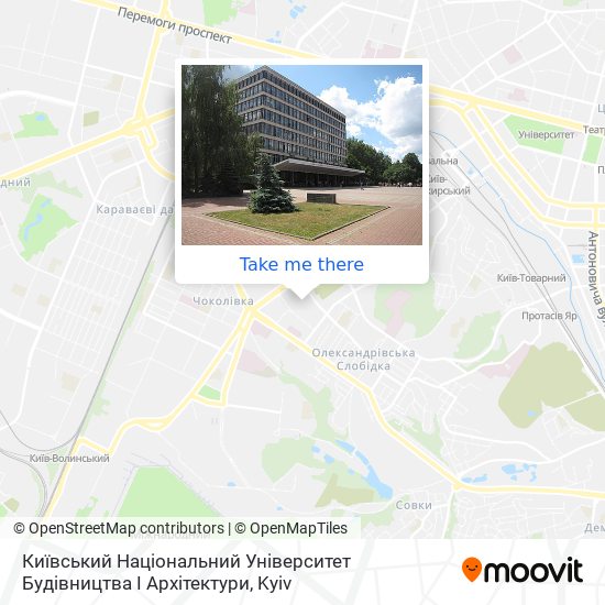 Київський Національний Університет Будівництва І Архітектури map