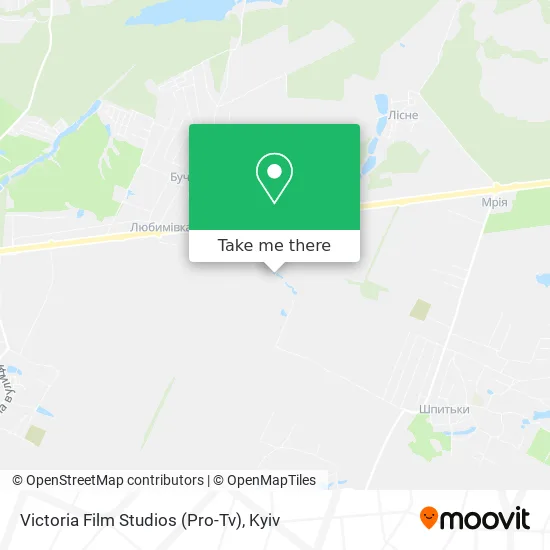 Карта Victoria Film Studios (Pro-Tv)