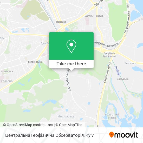 Центральна Геофізична Обсерваторія map