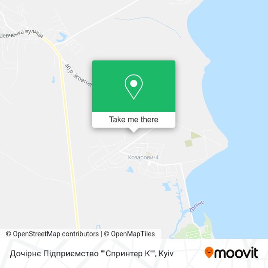 Карта Дочірнє Підприємство ""Спринтер К""