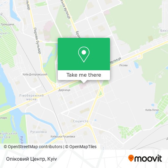 Опіковий Центр map