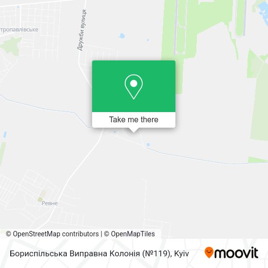 Карта Бориспільська Виправна Колонія (№119)