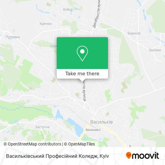 Васильківський Професійний Коледж map