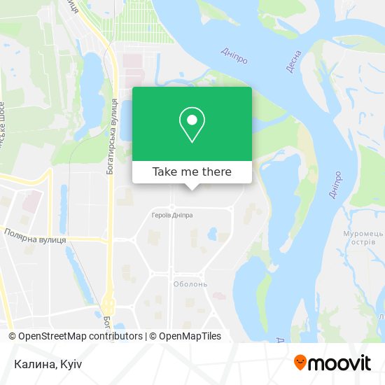 Карта Калина