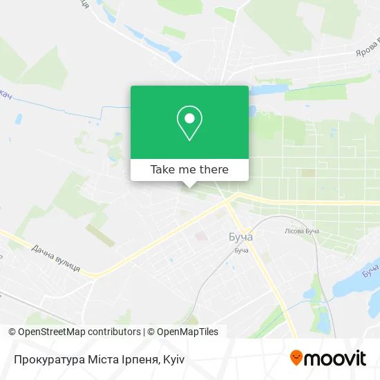 Карта Прокуратура Міста Ірпеня