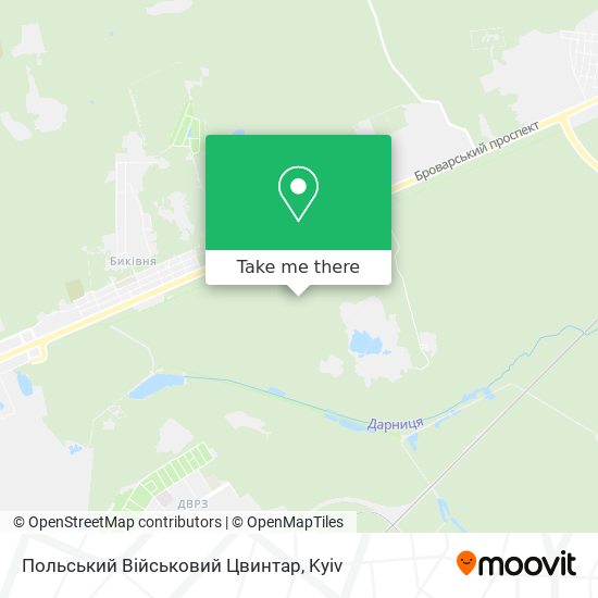 Карта Польський Військовий Цвинтар
