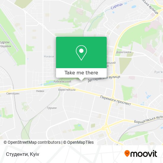 Карта Студенти