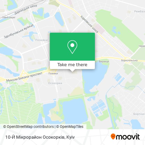 10-Й Мікрорайон Осокорків map