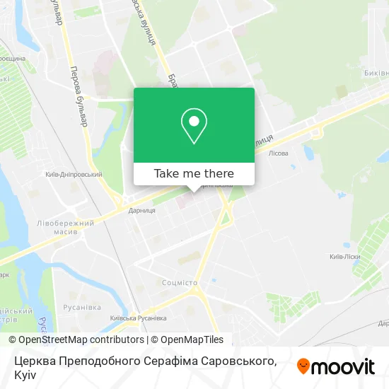 Церква Преподобного Серафіма Саровського map
