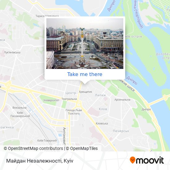 Карта Майдан Незалежності