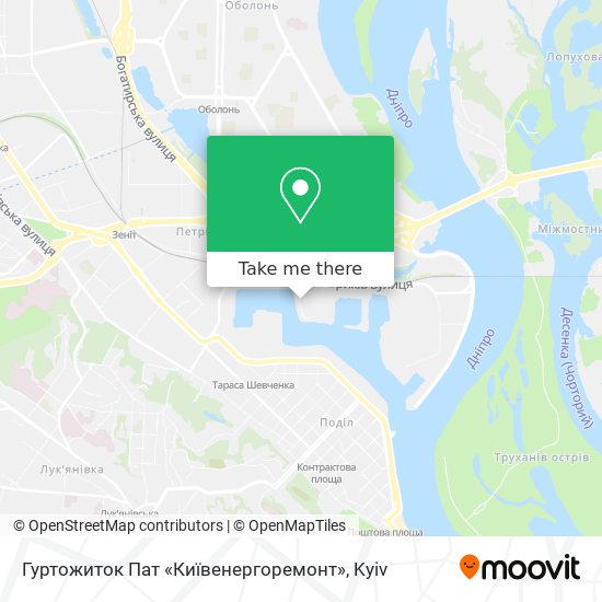 Карта Гуртожиток Пат «Київенергоремонт»
