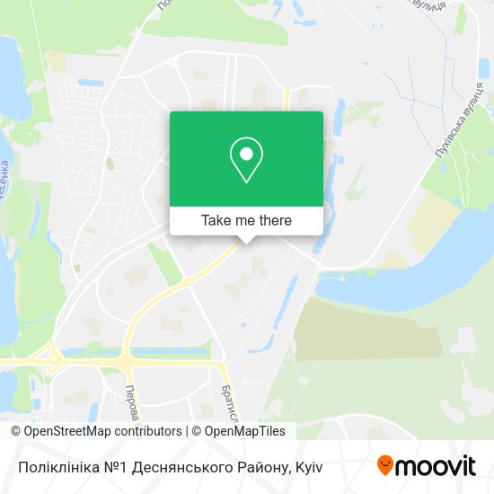 Карта Поліклініка №1 Деснянського Району