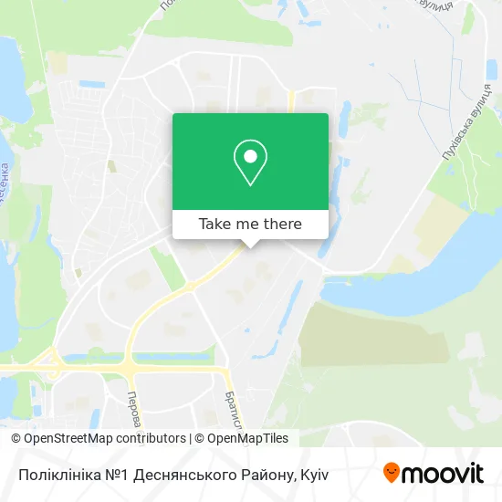 Поліклініка №1 Деснянського Району map