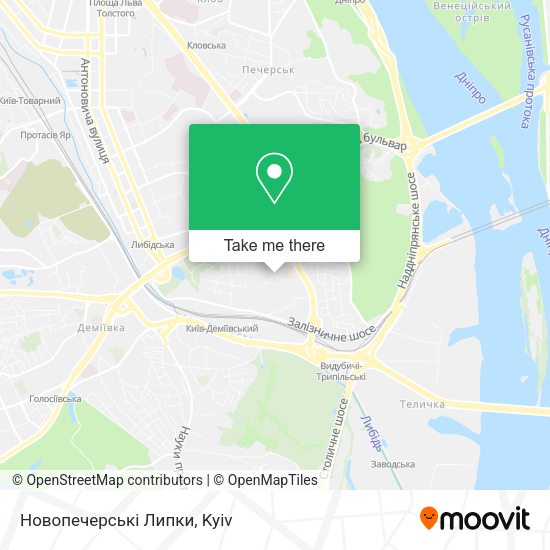 Новопечерські Липки map