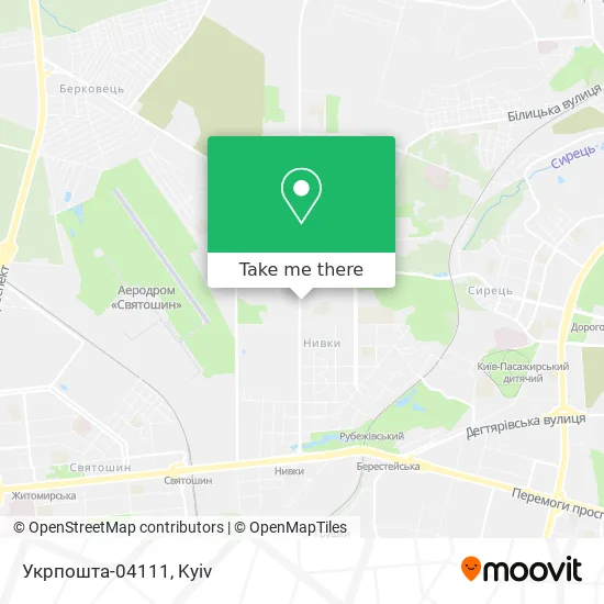 Карта Укрпошта-04111