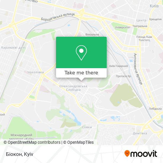 Біокон map