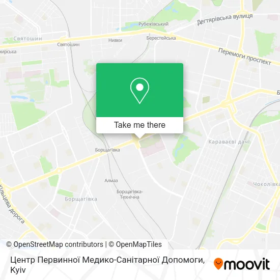 Карта Центр Первинної Медико-Санітарної Допомоги