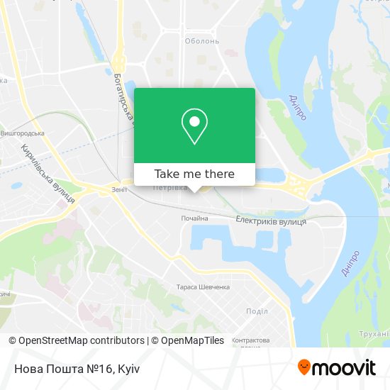 Нова Пошта №16 map