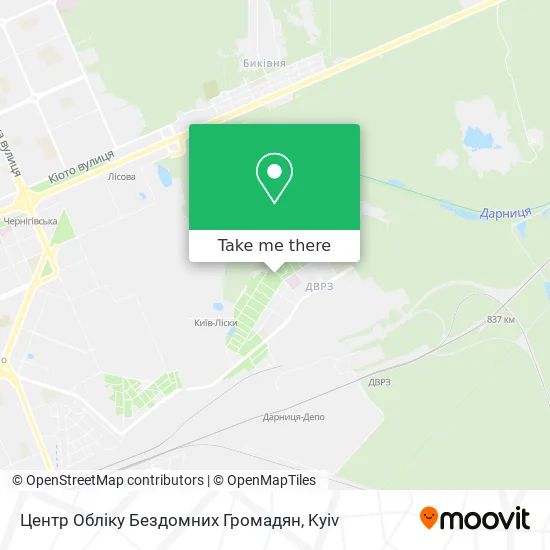 Центр Обліку Бездомних Громадян map