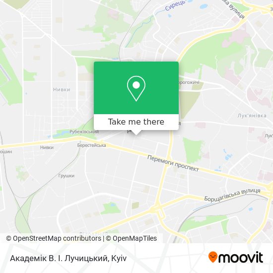 Академік В. І. Лучицький map