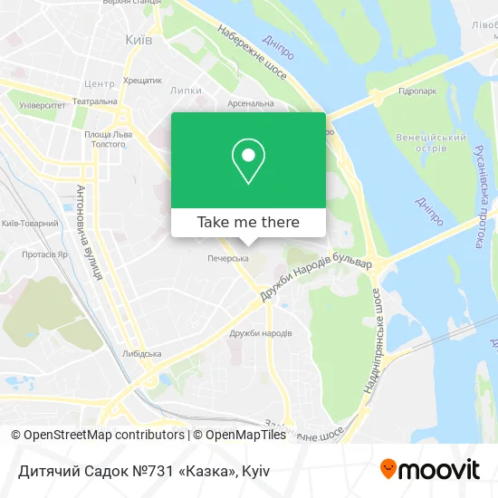 Дитячий Садок №731 «Казка» map