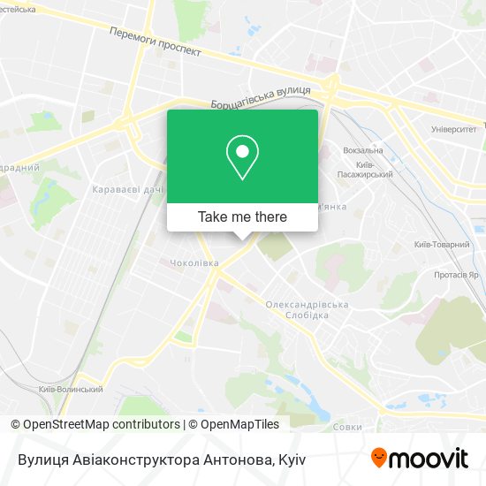 Вулиця Авіаконструктора Антонова map